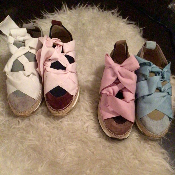 NEW!ALL 4 SHOES Free people Mismatched espadrille sneakers
